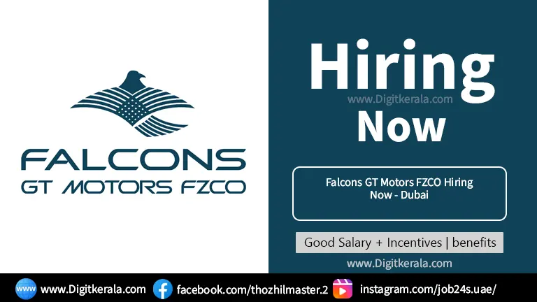 Falcons GT Motors FZCO Hiring Now - Dubai